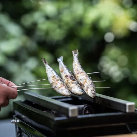 Barra Yakitori per Shichirin rettangolare, confezione 2 pezzi - Yakiniku
