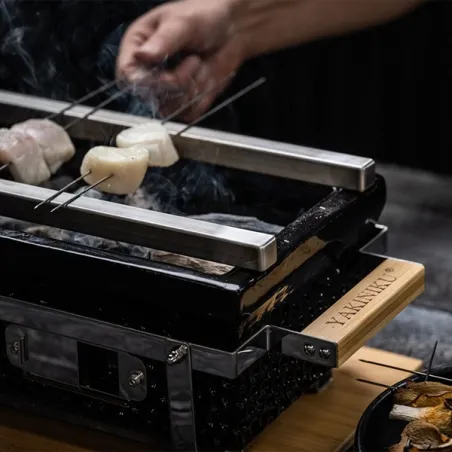 Barra Yakitori per Shichirin rettangolare, confezione 2 pezzi - Yakiniku