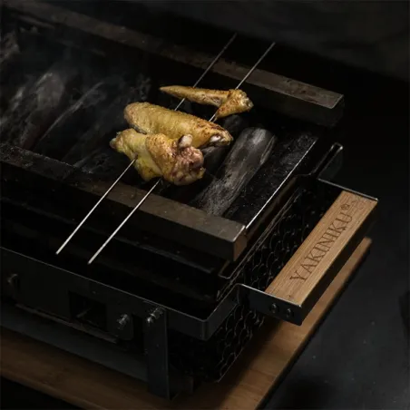 Barra Yakitori per Shichirin rettangolare, confezione 2 pezzi - Yakiniku