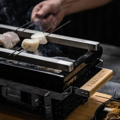 Barra Yakitori per Shichirin Large rettangolare, confezione 2 pezzi - Yakiniku