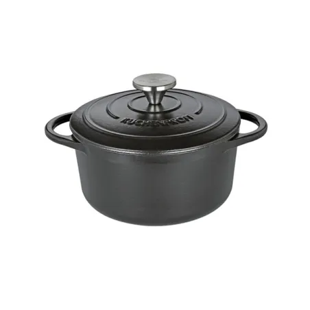 Casseruola tonda in ghisa nera, Provence Cm.20x9,5 Lt.2,5 - Kuchenprofi