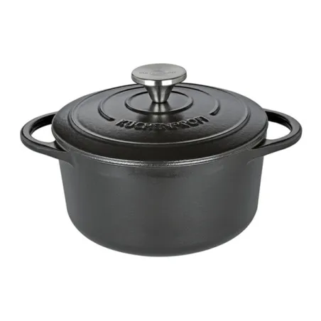 Casseruola tonda in ghisa nera, Provence Cm.26x12 Lt.5,3 - Kuchenprofi