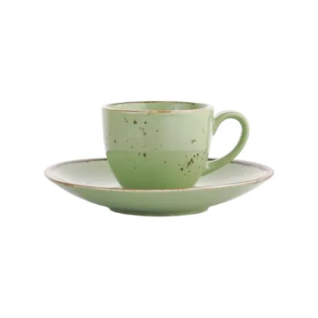 Cottage Green, Set 6 Tazze Caffe con piatto - Weissestal