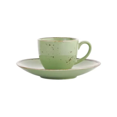 Cottage Green, Set 6 Tazze Caffe con piatto - Weissestal