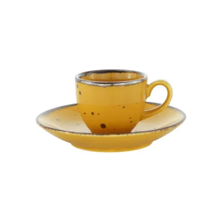 Cottage Yellow, Set 6 Tazze Caffe con piatto - Weissestal