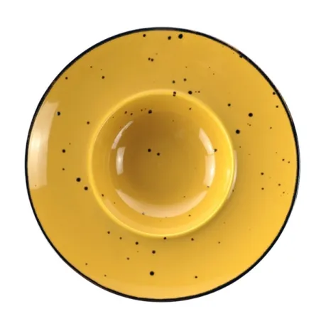 Cottage Yellow, Piatto gourmet Cm.28 - Weissestal
