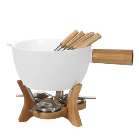 Fonduta al formaggio/cioccolato, Mr. Big per 12 persone set di 17 pezzi Lt.6,5 Cm.33x30 - Boska