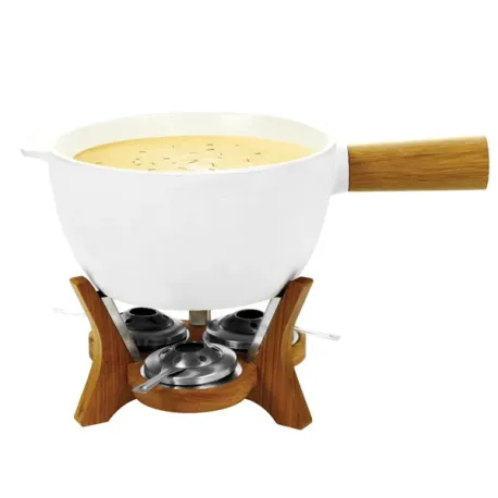 Fonduta al formaggio/cioccolato, Mr. Big per 12 persone set di 17 pezzi Lt.6,5 Cm.33x30 - Boska