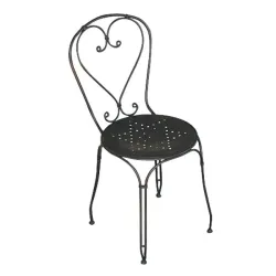 Sedia stresa ferro battuto