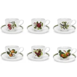 Pomona, Tazza jumbo con piatto 6 pezzi - Portmeirion