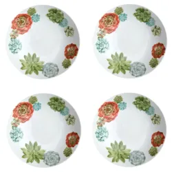 Desert Rose, Piatto fondo 4 pezzi - Taitu