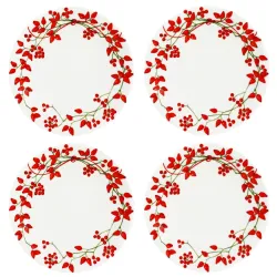 Fil Rouge Bacche, Piatto piano 4 pezzi - Taitu
