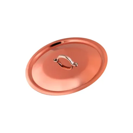 Coperchio in rame stagnato Cm.26 con 1 ponticello - Agnelli