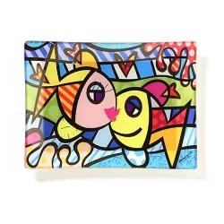 Vassoietto svuotatasche vetro deeply in love - Romero Britto