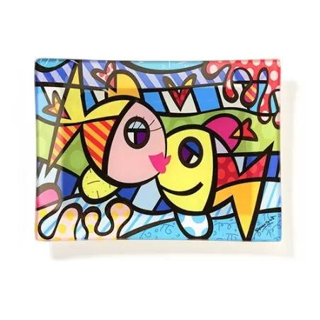 Vassoietto svuotatasche vetro deeply in love - Romero Britto