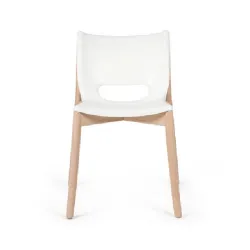 Poele Chair, Sedia monoscocca bianco - Alessi