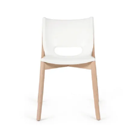 Poele Chair, Sedia monoscocca bianco - Alessi
