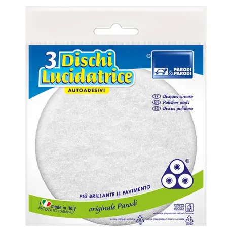 Disco autoadesivo per lucidatrice fibra 3 pezzi parodi