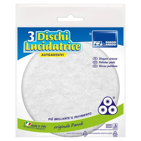 Disco autoadesivo per lucidatrice fibra 3 pezzi parodi