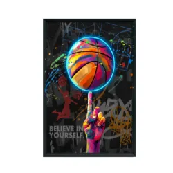 Quadro led, Basket ball Cm.60x80 - Palais Royal