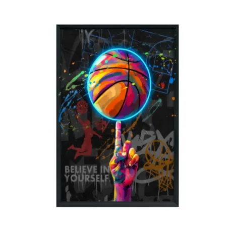 Quadro led, Basket ball Cm.60x80 - Palais Royal