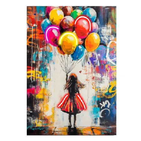 Quadro led, Baloons Cm.60x80 - Palais Royal