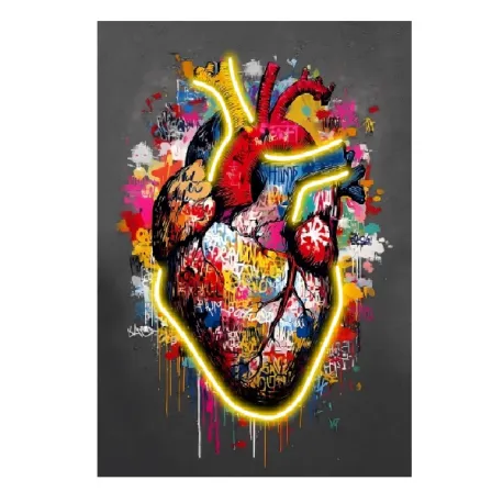 Quadro led, Heart Cm.60x80 - Palais Royal