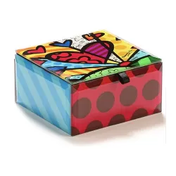 Scatola porta gioie in vetro "a new day" - Romero Britto