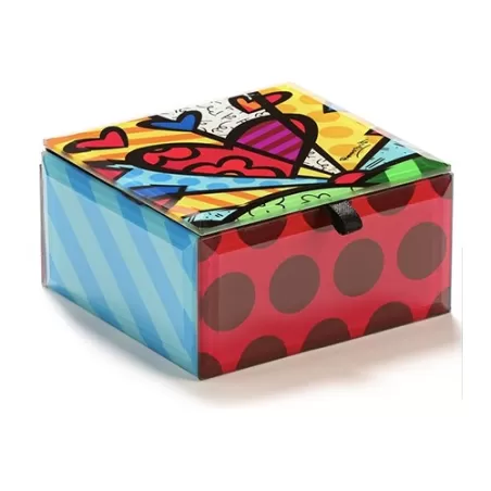 Scatola porta gioie in vetro "a new day" - Romero Britto