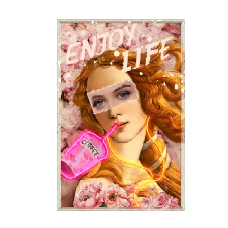 Quadro led, Enjoy life Cm.60x90 - Palais Royal