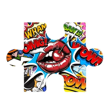 Quadro con stampa su plexiglass, Mounth Wow Cm.40x56 - Palais Royal