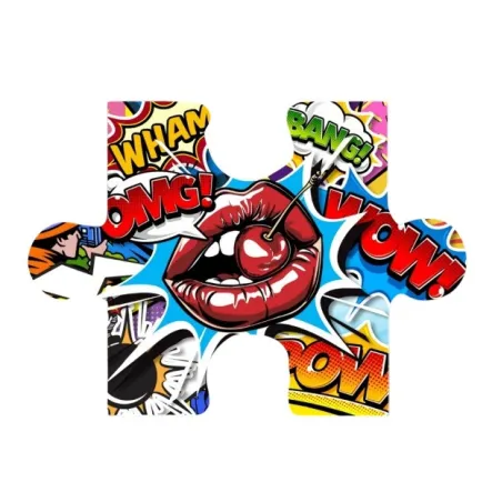 Quadro con stampa su plexiglass, Mounth Wow Cm.40x56 - Palais Royal