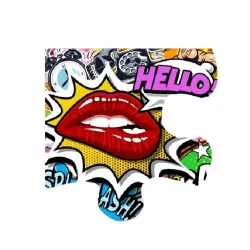 Quadro con stampa su plexiglass, Mounth hello Cm.40x40 - Palais Royal