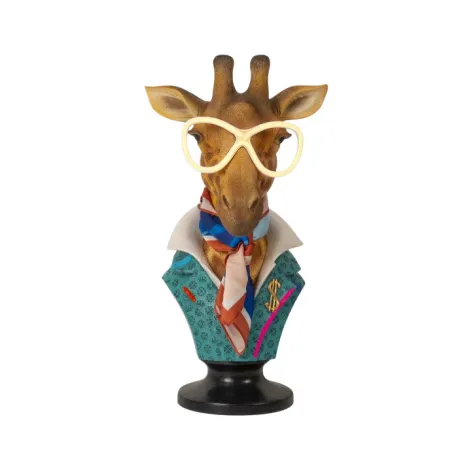 Elisabetta, Busto giraffa con occhiali a led Cm.45 - Palais Royal