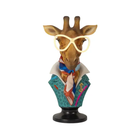 Elisabetta, Busto giraffa con occhiali a led Cm.45 - Palais Royal