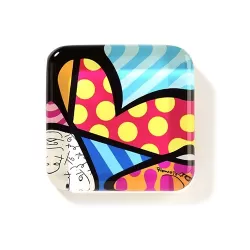 Fermacarte in vetro "cuore" - Romero Britto