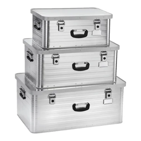 Box e scatola di stoccaggio/trasporto in alluminio rigido - Toronto Set 3 (47 l, 80 l, 130 l) M-XL-XXL - Enders