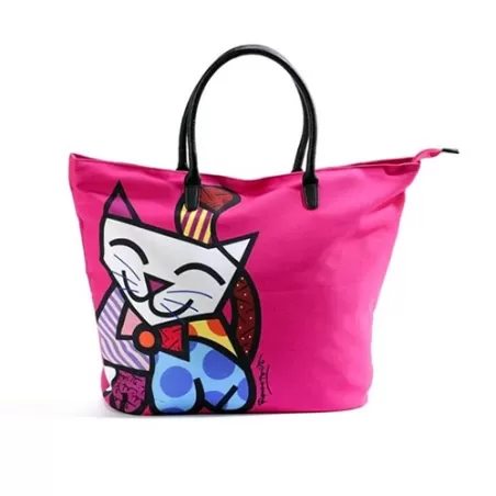 Borsa fucsia "gatto" - Romero Britto