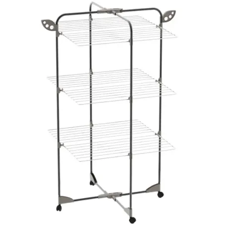 Stendibiancheria torre sharm 3 piani silver