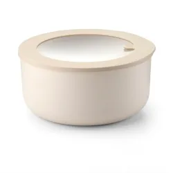 Contenitore ermetico tondo xl 'store&more bio' argilla scuro - Guzzini