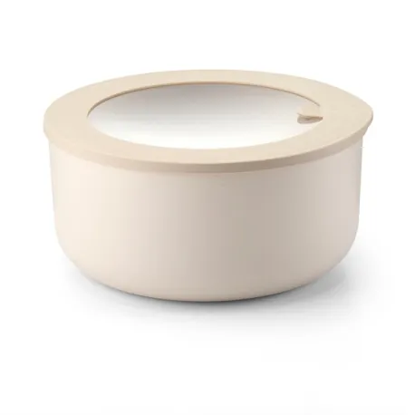 Contenitore ermetico tondo xl 'store&more bio' argilla scuro - Guzzini