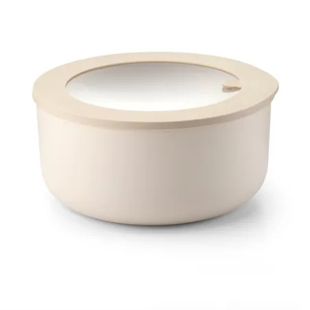 Contenitore ermetico tondo xl 'store&more bio' argilla scuro - Guzzini