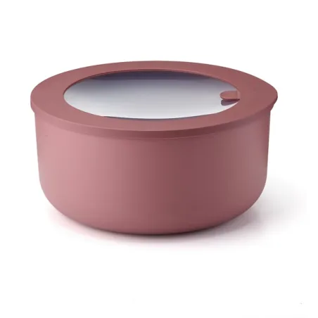 Contenitore ermetico tondo xl 'store&more bio' rosso malva - Guzzini