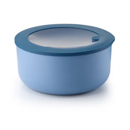 Contenitore ermetico tondo xl 'store&more bio' blu aria intenso - Guzzini