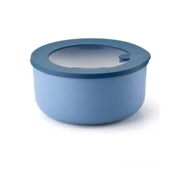 Contenitore ermetico tondo l 'store&more bio' blu aria intenso - Guzzini