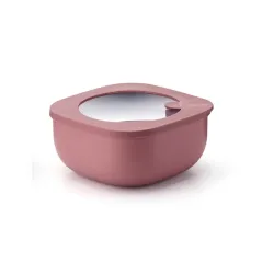 Contenitore basso Cc.975 'store&more bio' rosso malva - Guzzini