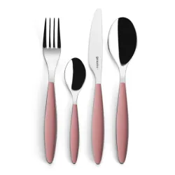 Set 24 pcs posate 'feeling' rosa profondo - Guzzini