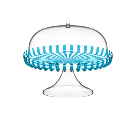 Alzata con campana 'dolcevita' turchese - Guzzini