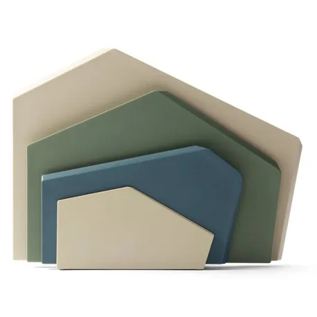 Zurich, Set 3 taglieri con supporto grigio cumino - Crush Grind