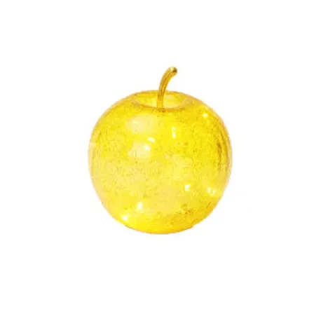 Mele Incantate, Mela vetro led gialla Cm.17 - Lamart